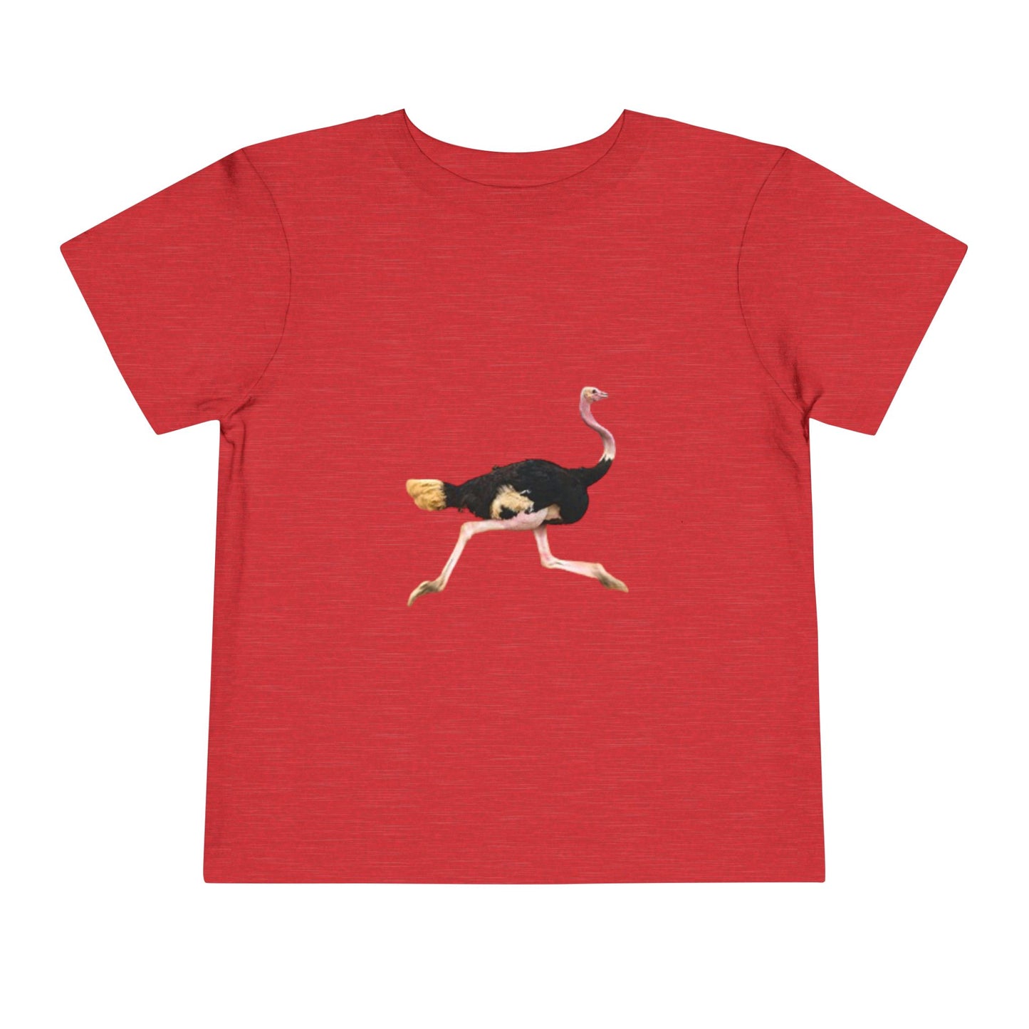 Funny Ostrich Toddler Tee - Cute Short Sleeve T-Shirt for Kids