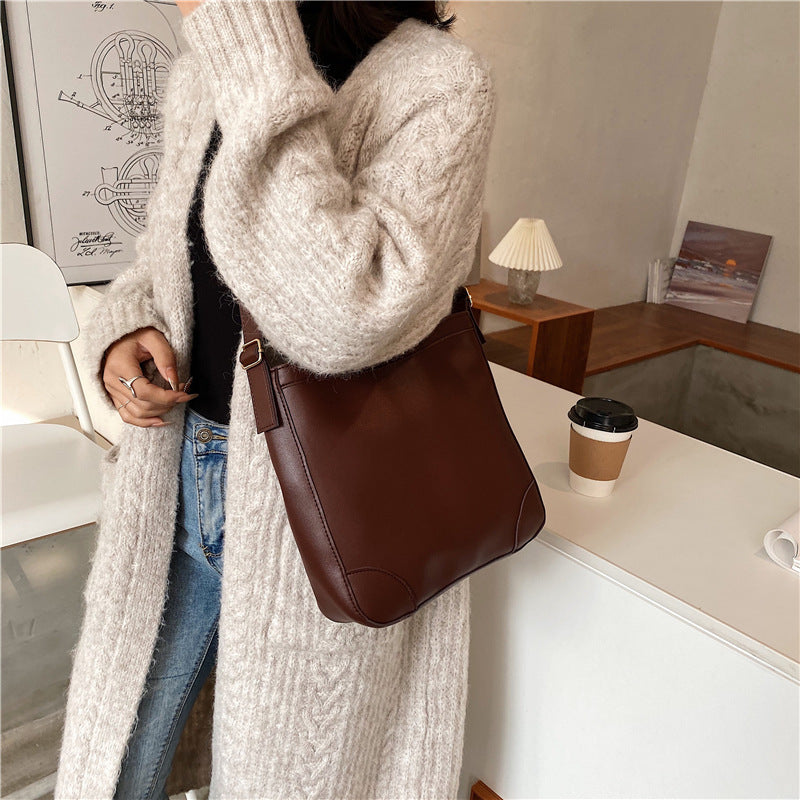 Crossbody-Bags Lady Handbags Shoulder Bucket-Bags Totes Designer Casual PU Women