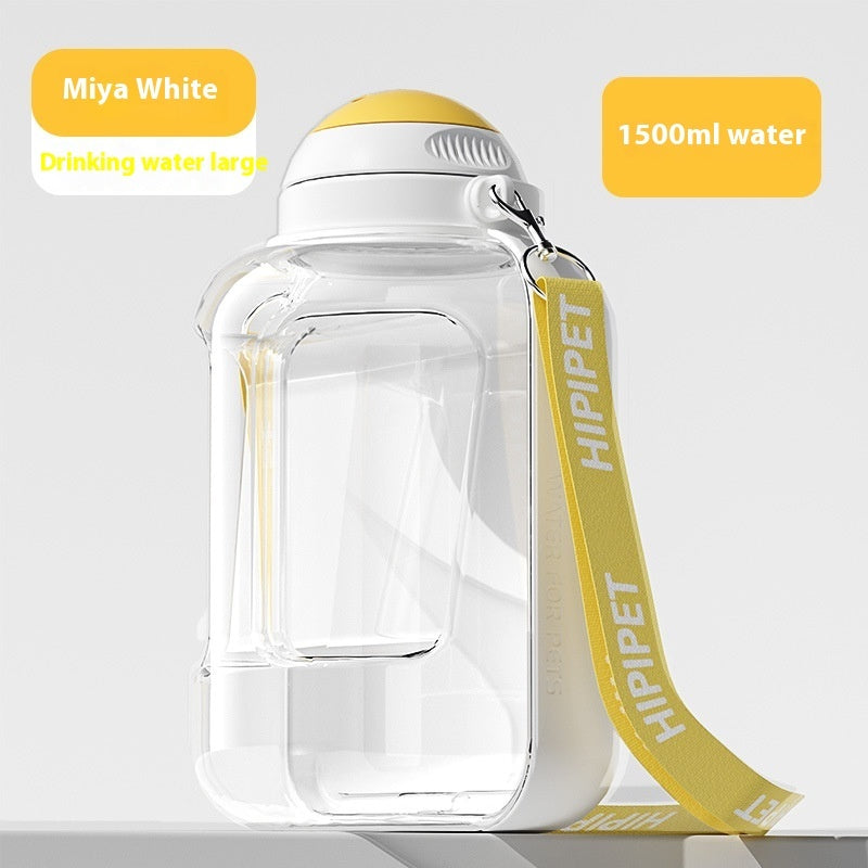 2 In 1 Dog Large Water and Food Bottle - Travel Dog Water Bottle - Leak proof dog Water Bowl - Pet hydration Solution