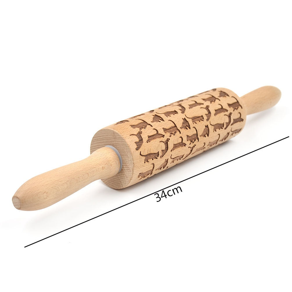 Rolling Pin Christmas Embossing