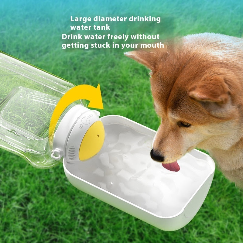 2 In 1 Dog Large Water and Food Bottle - Travel Dog Water Bottle - Leak proof dog Water Bowl - Pet hydration Solution