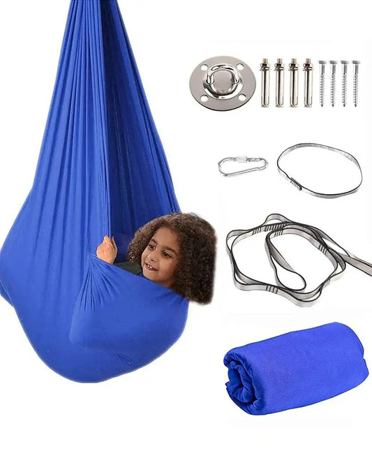 Therapy Swing For Kids With Special Needs - Hardware Included-Sensory Swing Cuddle Swing Indoor Outdoor Kids Swing Adjustable Hammock For Children With Autism