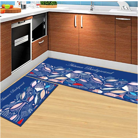 Kitchen Floor Mats, Non-slip and oil-proof - Washable Door Mats/Rugs