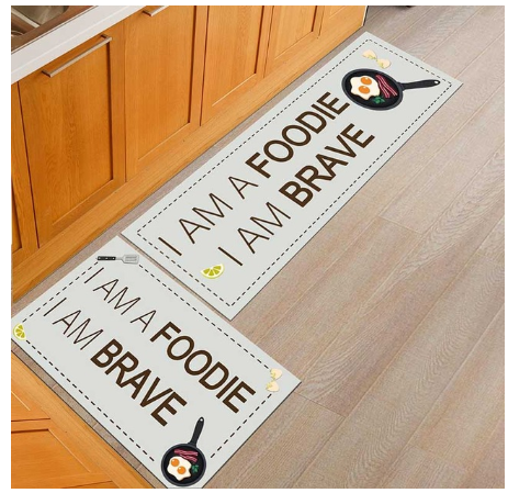 Kitchen Floor Mats, Non-slip and oil-proof - Washable Door Mats/Rugs