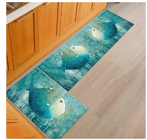 Kitchen Floor Mats, Non-slip and oil-proof - Washable Door Mats/Rugs