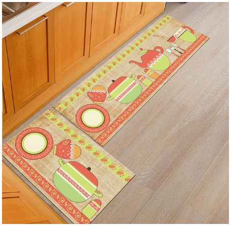 Kitchen Floor Mats, Non-slip and oil-proof - Washable Door Mats/Rugs