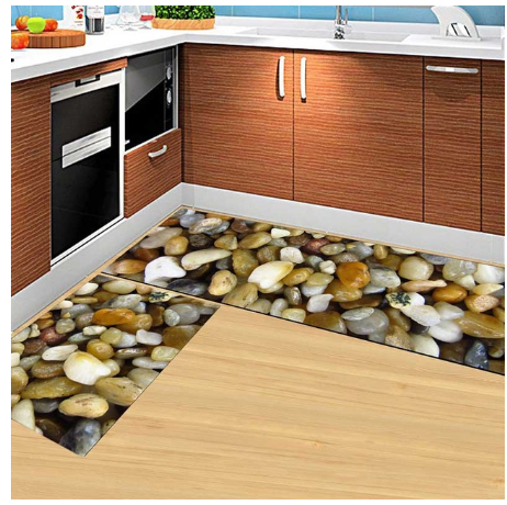 Kitchen Floor Mats, Non-slip and oil-proof - Washable Door Mats/Rugs