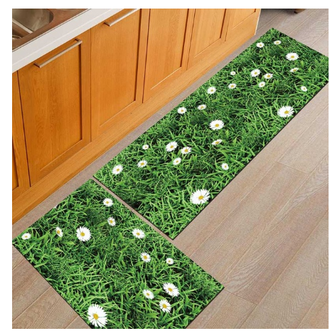 Kitchen Floor Mats, Non-slip and oil-proof - Washable Door Mats/Rugs