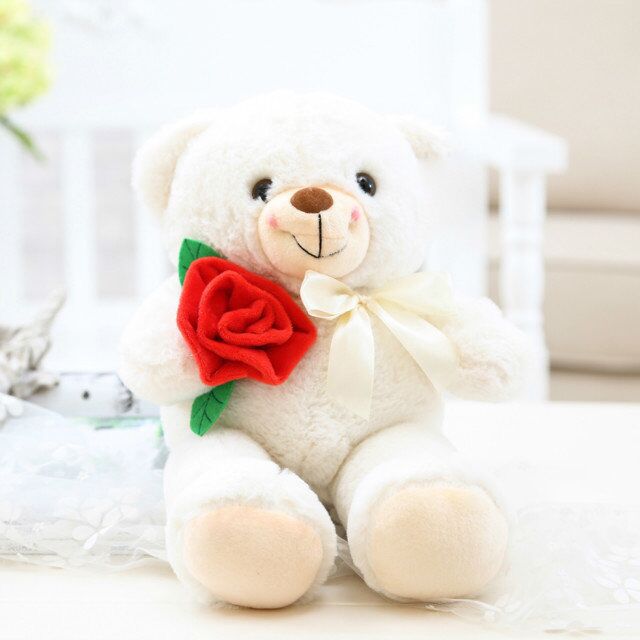 Rose plush Bear - Send it to your Love to get Lovable Smile - After all it's about your special one -