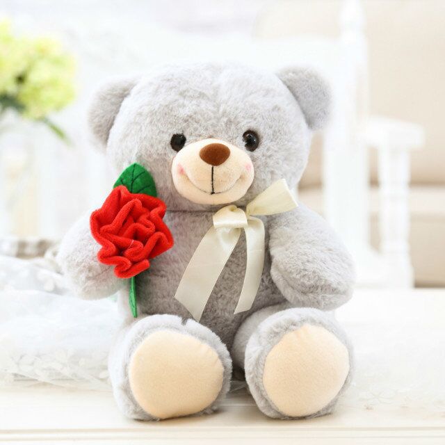 Rose plush Bear - Send it to your Love to get Lovable Smile - After all it's about your special one -