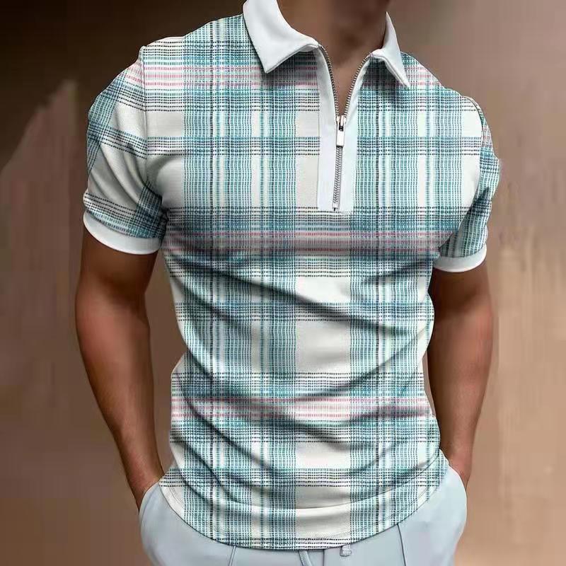 Men's Solid Polo Short-Sleeved Shirt - Summer Collections