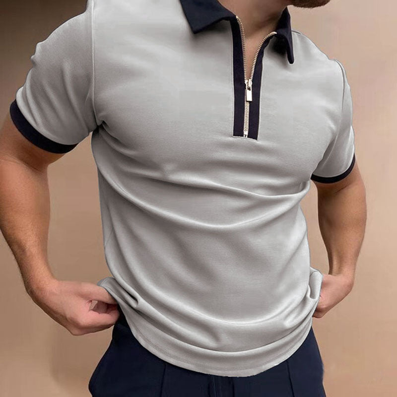 Men's Solid Polo Short-Sleeved Shirt - Summer Collections