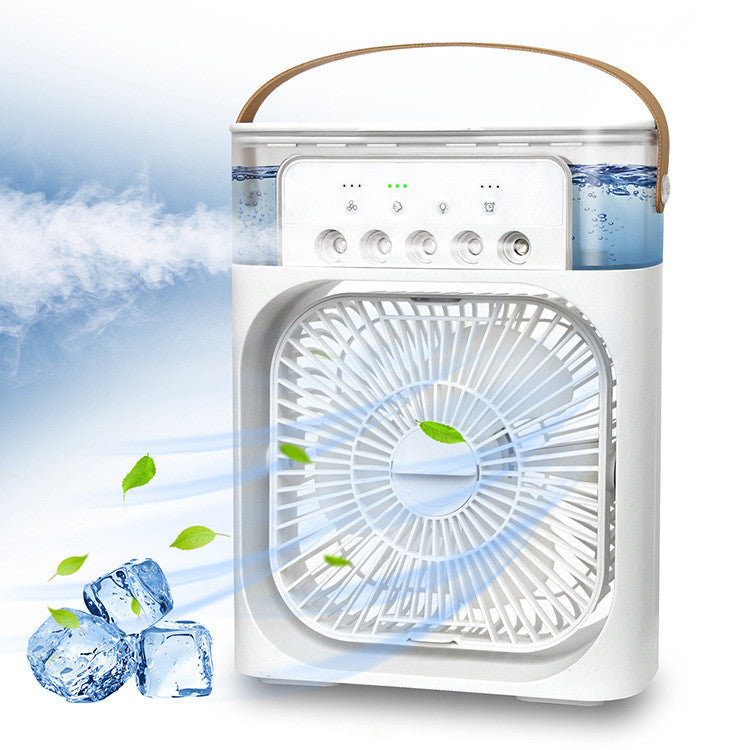 Air Humidifier Cooling Fan USB - LED Light (3 In 1)