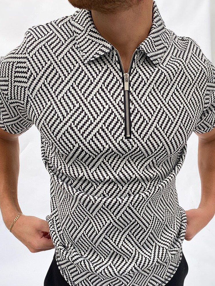 Men's Solid Polo Short-Sleeved Shirt - Summer Collections