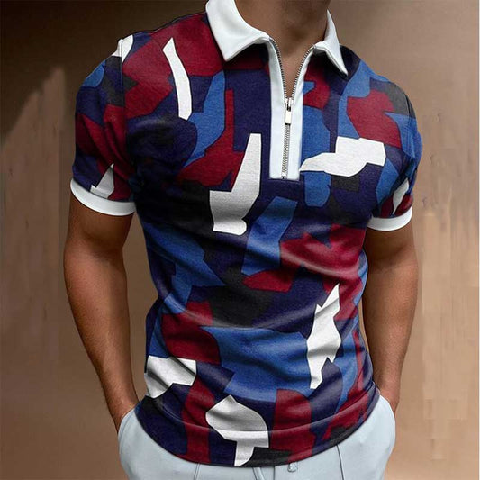 Men's Solid Polo Short-Sleeved Shirt - Summer Collections