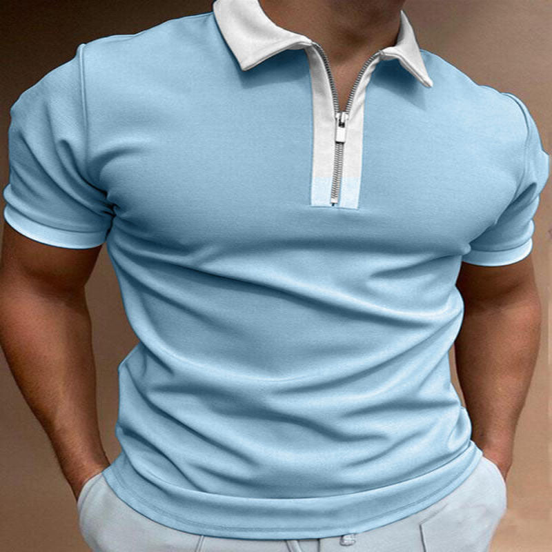 Men's Solid Polo Short-Sleeved Shirt - Summer Collections