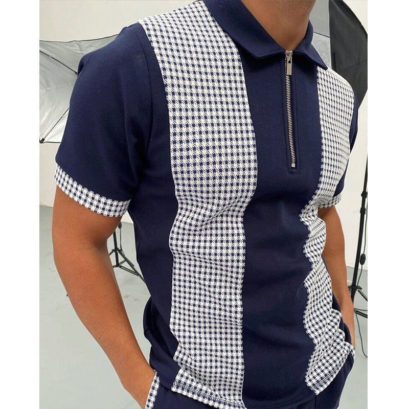 Men's Solid Polo Short-Sleeved Shirt - Summer Collections